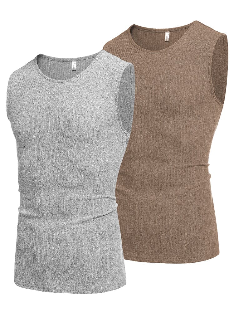 2 Pack Ribbed Knit Tank Tops (US Only) - Image 2