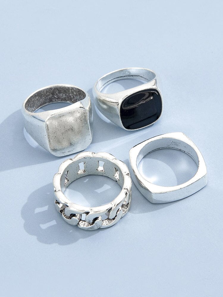 4Pcs Punk Rings Set - Image 5