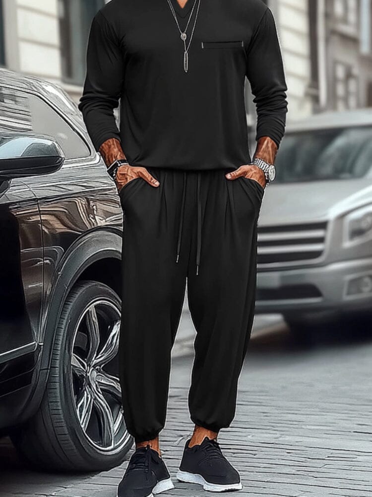 Active Simple T-shirt Jogger Set - Image 4