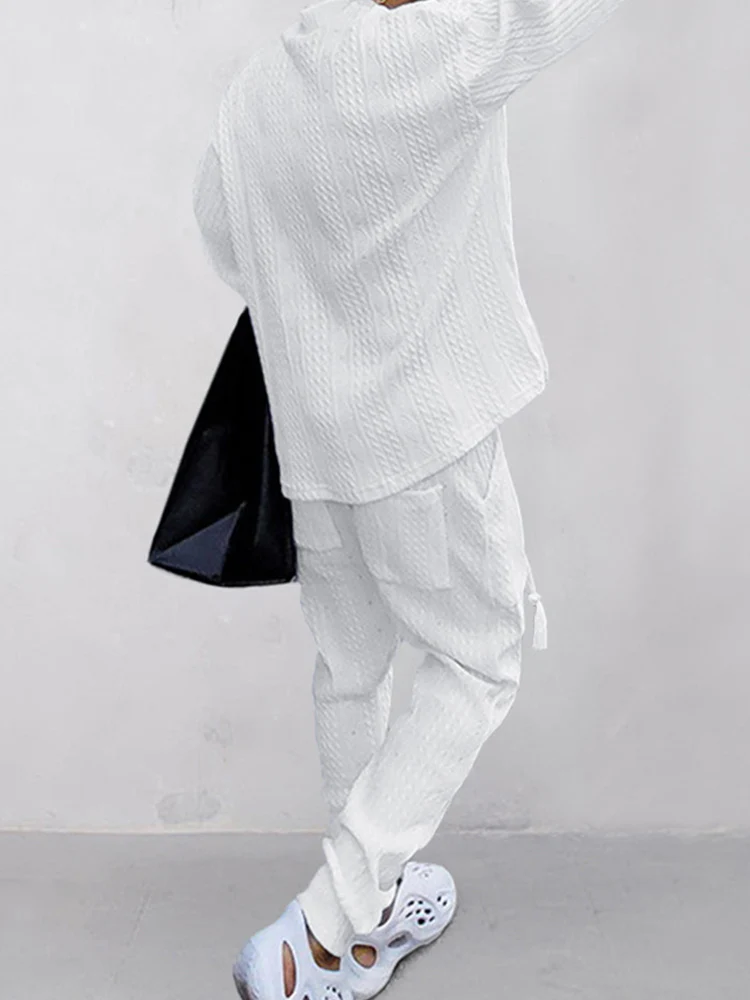 Athleisure Cable Jacquard Set - Image 8