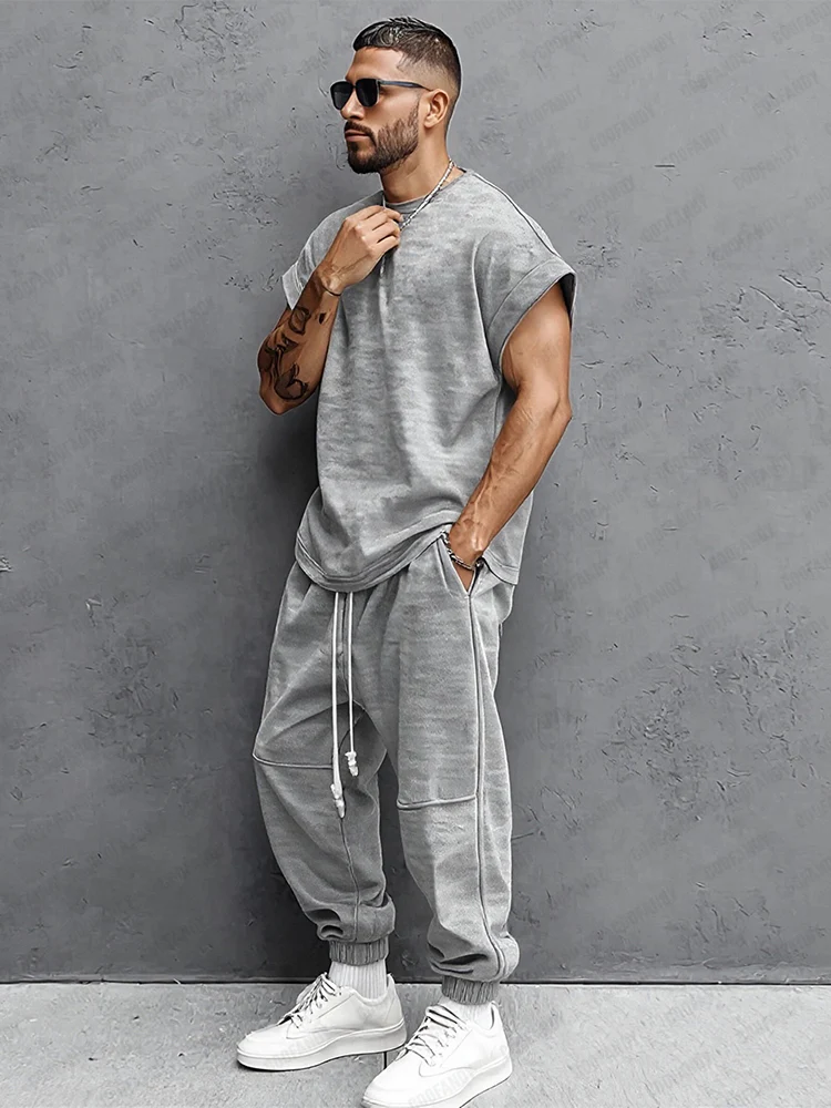 Athleisure Comfort Tank Top Jogger Set - Image 4