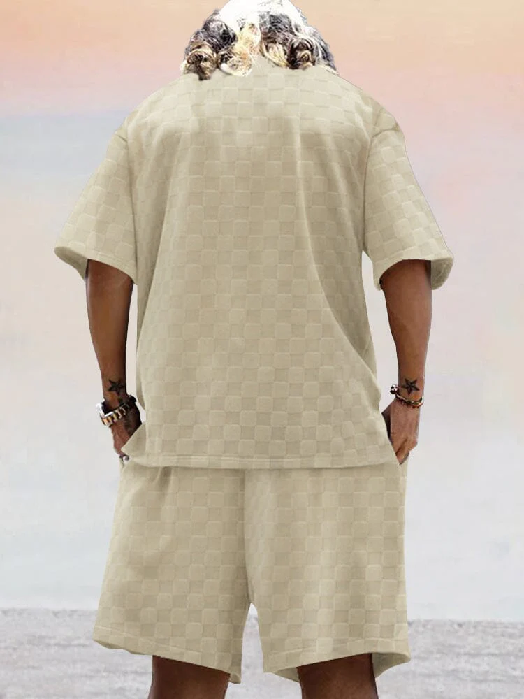 Athleisure Plaid T-shirt Set - Image 6
