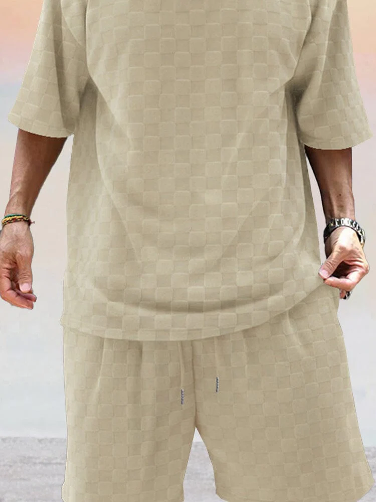 Athleisure Plaid T-shirt Set - Image 8