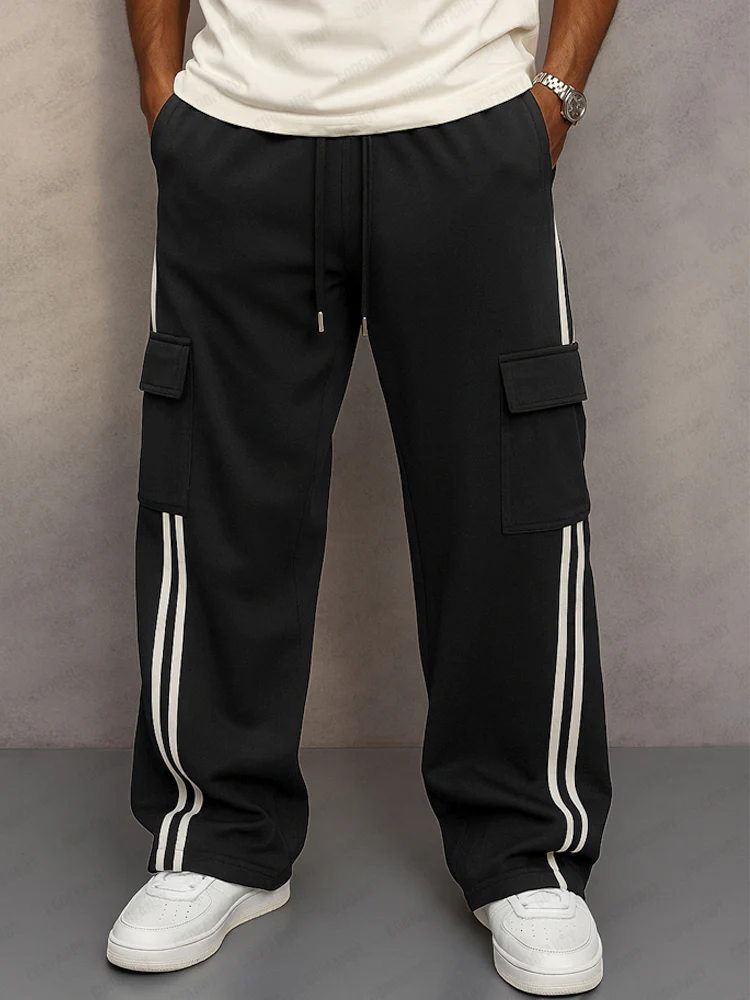 Athleisure Side Stripe Cargo Pants - Image 2