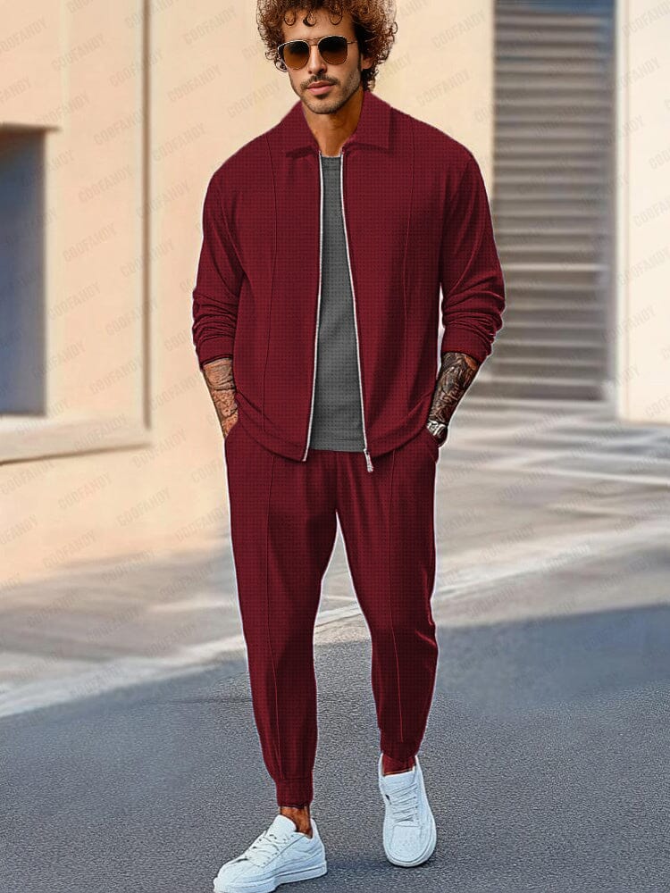 Athleisure Soft Waffle Jacket Set - Image 2