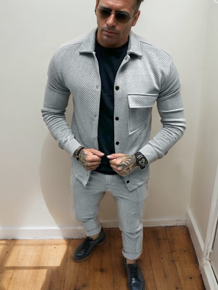 Athleisure Twill Jacket Set - Image 2