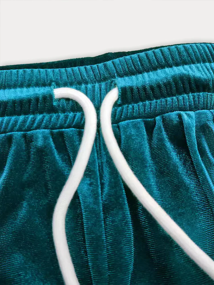 Athleisure Velvet T-Shirt Set - Image 5