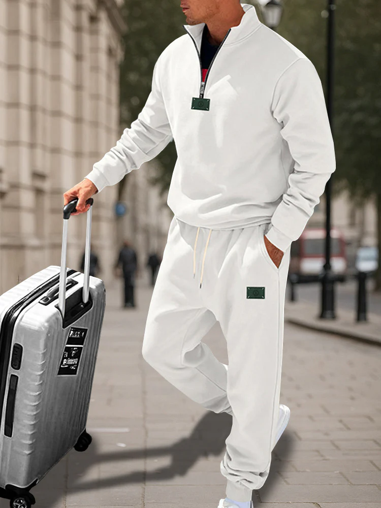 Athletic Comfort Fleece Sweatsuit Set - Image 5