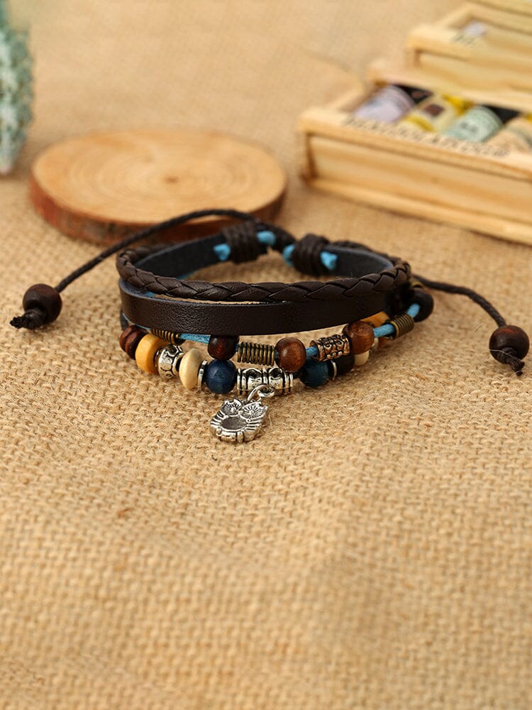 Bohemian Owl Layered Bracelet - Image 3
