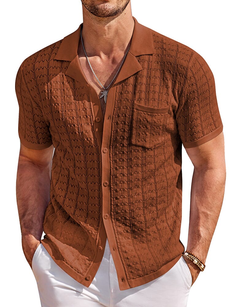 Breathable Fashion Hollow Knit Shirt (US Only) - Image 3