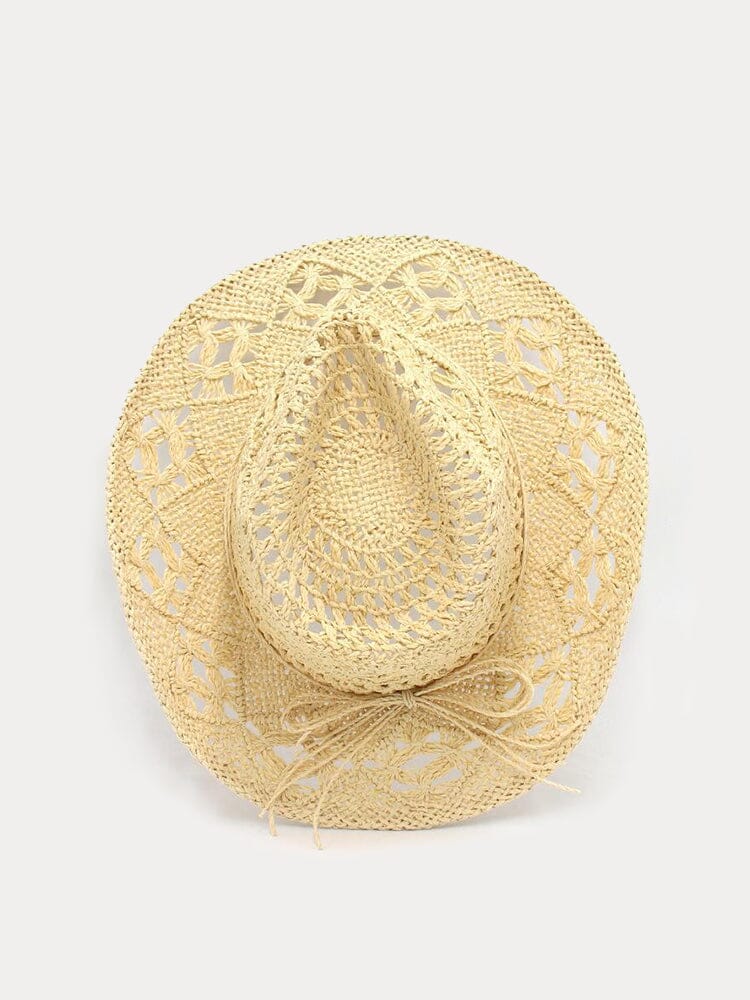 Breathable Hollow Woven Straw Hat - Image 7