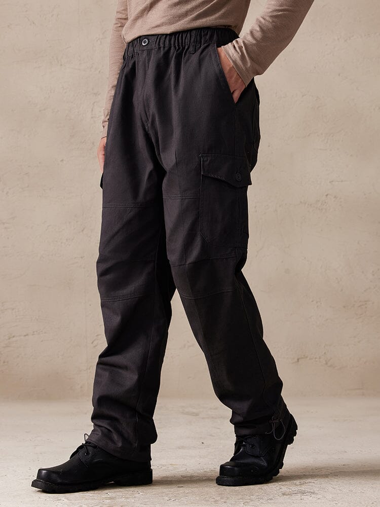 Casual 100% Cotton Multi Pockets Pants - Image 7