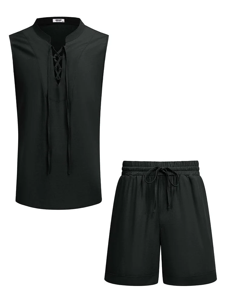 Casual Beach Tank Top Shorts Set (US Only) - Image 8