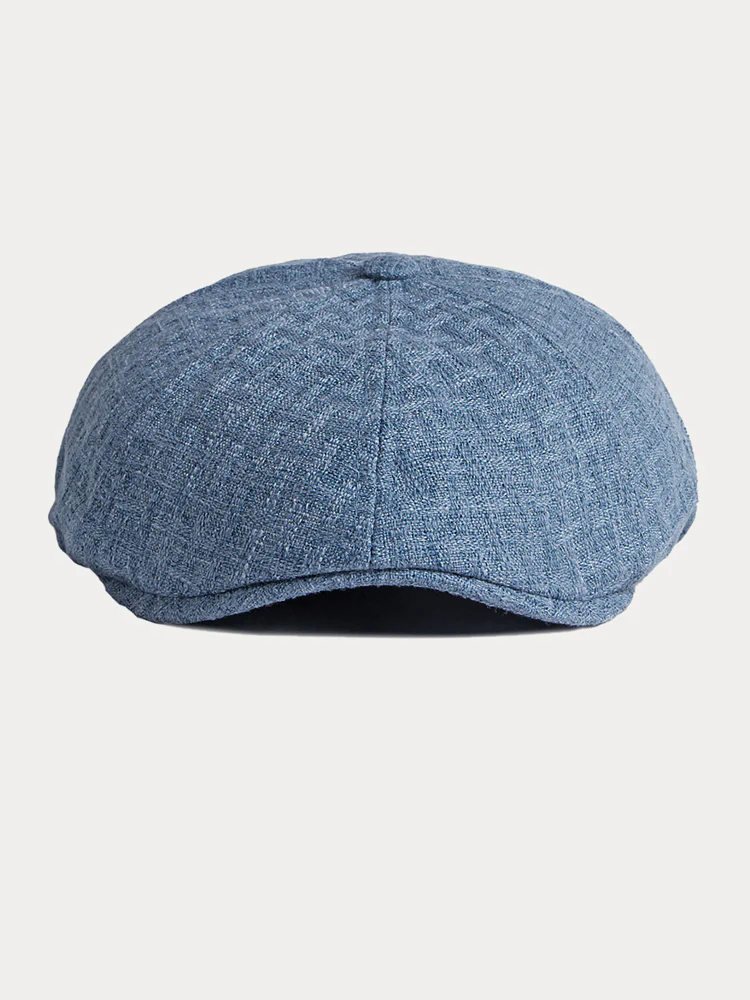 Casual Breathable 100% Cotton Newsboy Cap - Image 6