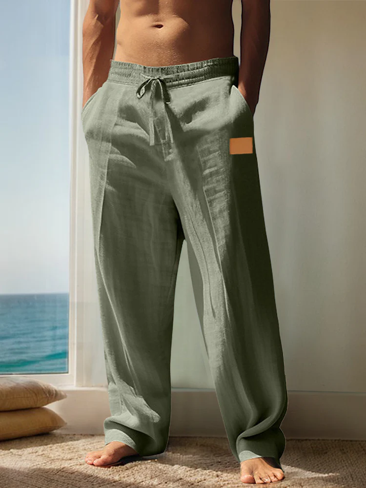 Casual Breathable 100% Cotton Pants - Image 4