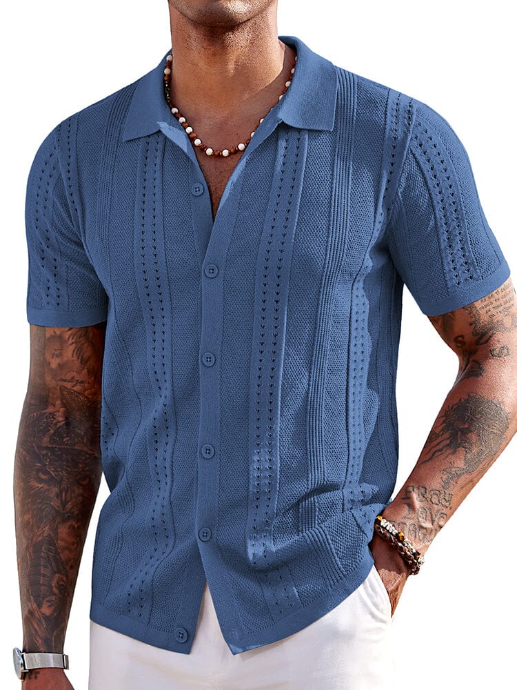 Casual Breathable Knit Beach Shirt (US Only) - Image 13