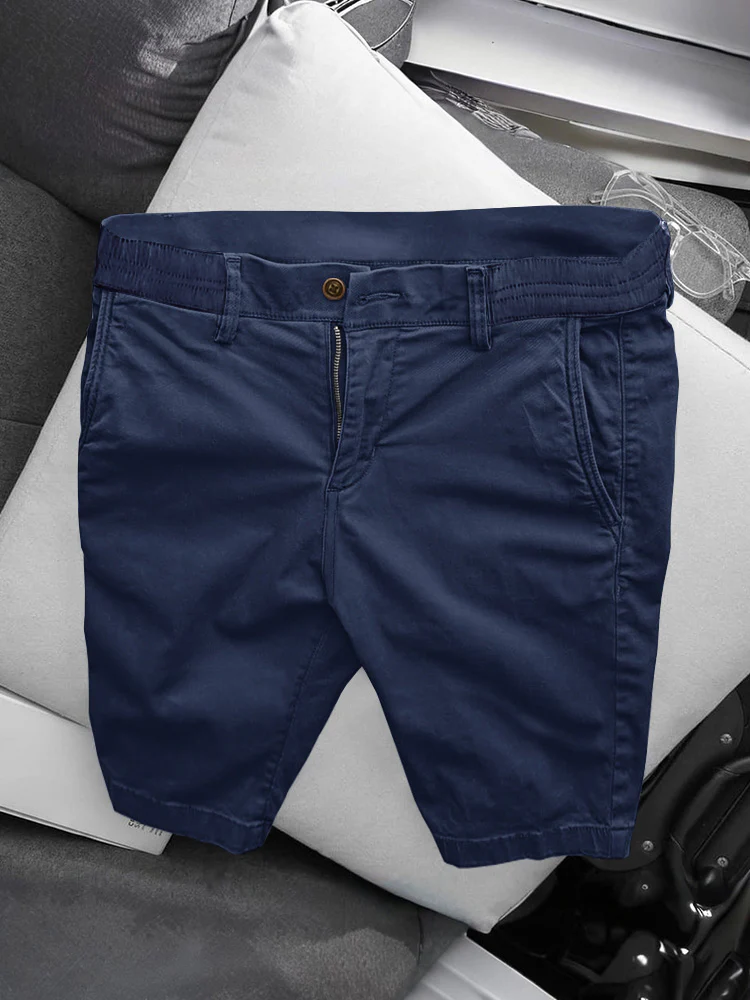 Casual Business Straight Cotton Shorts - Image 9