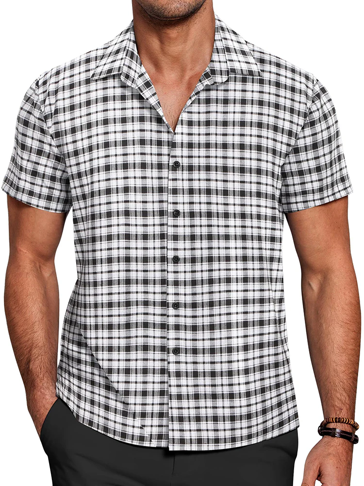 Casual Button Down Plaid Shirt (US Only) - Image 10