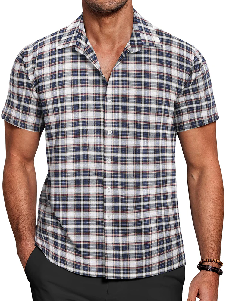 Casual Button Down Plaid Shirt (US Only) - Image 6