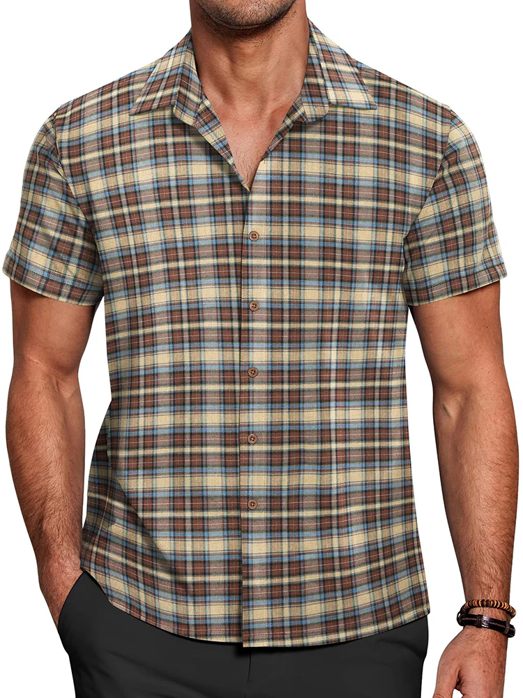 Casual Button Down Plaid Shirt (US Only) - Image 7