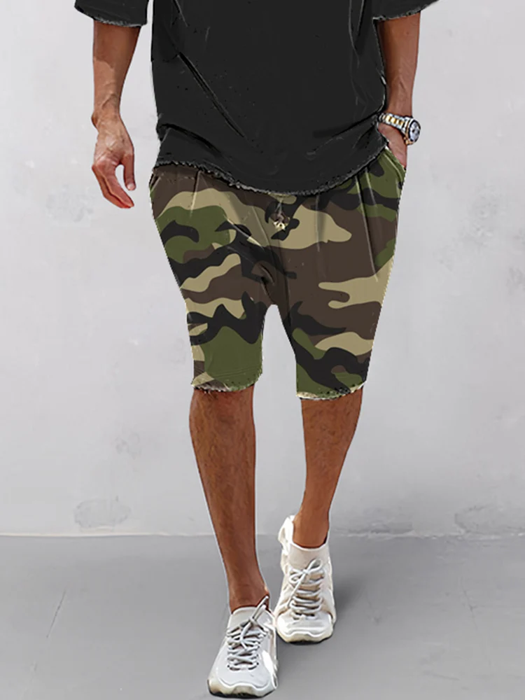 Casual Camo Printed Sports Set - Image 5