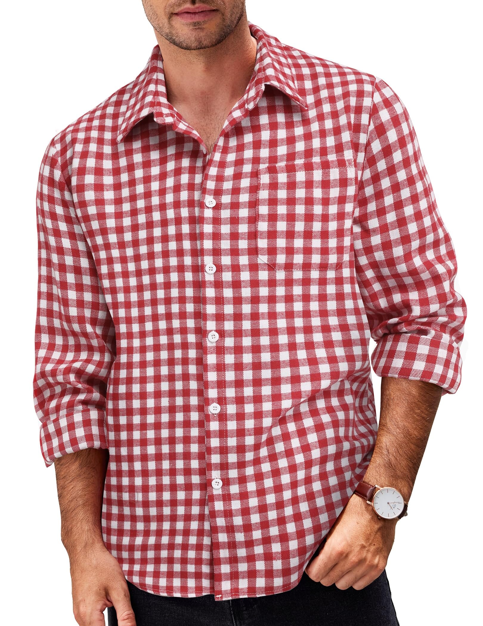 Casual Checked Flannel Shirt - Image 2
