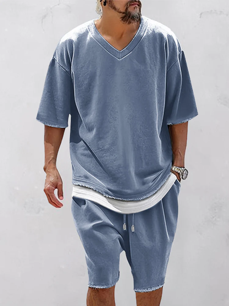 Casual Fake 2-Piece T-Shirt Set - Image 3