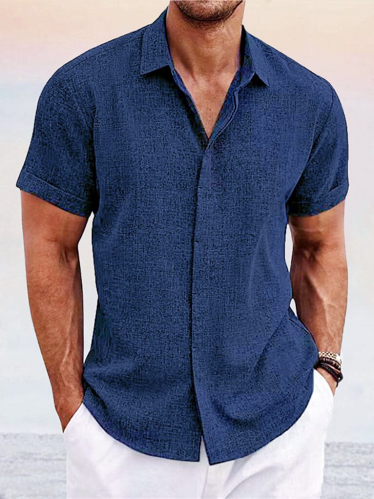 Casual Cotton Linen Shirt - Image 6