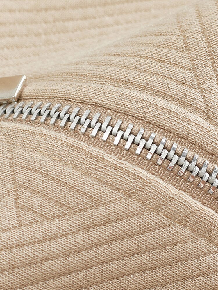 Casual Diamond Jacquard Top - Image 6
