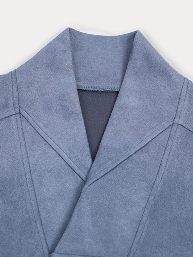Casual Double Breasted Suede Vest - Image 5