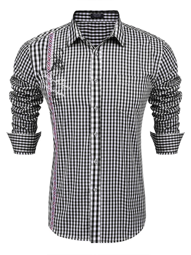 Casual Elegant Chequered Shirt - Image 3