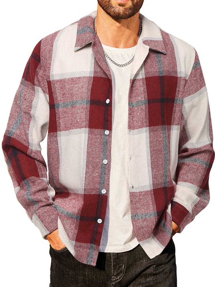 Casual Flannel Plaid Shirt - Image 2