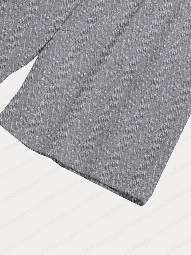 Casual Jacquard Knit 2-Piece Outfits - Image 8