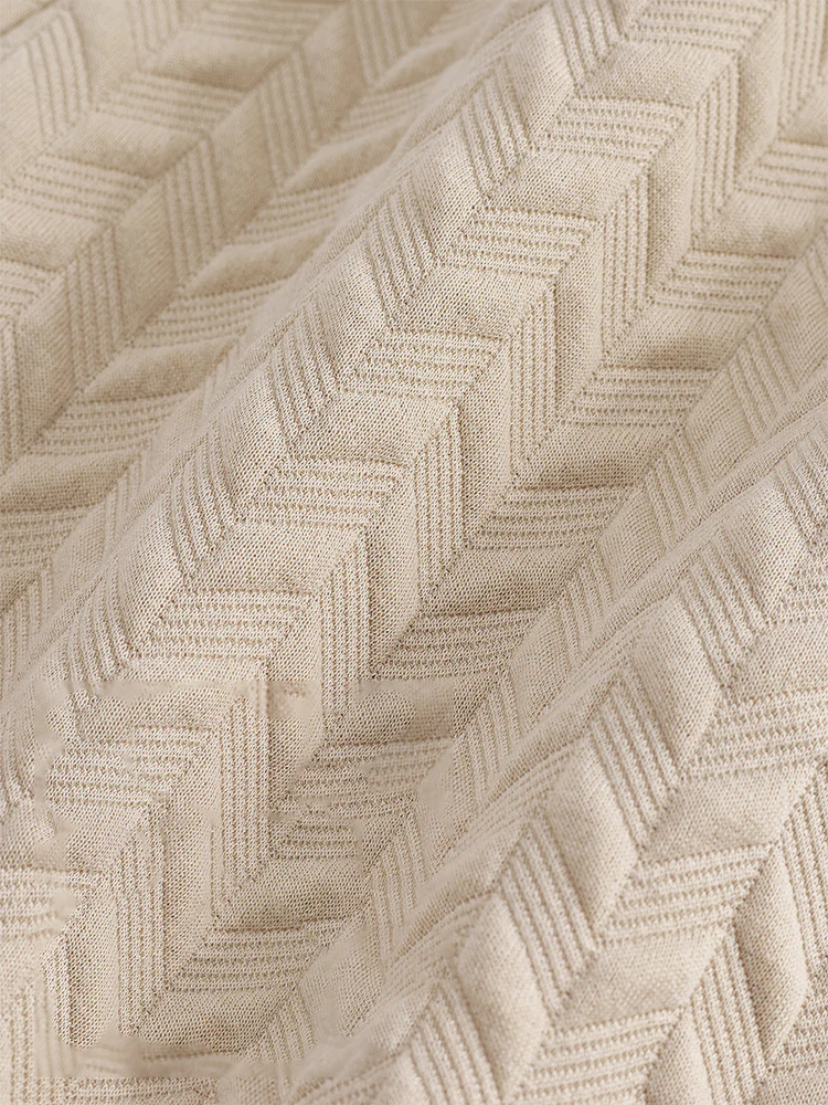 Casual Jacquard Textured Matching Set - Image 18