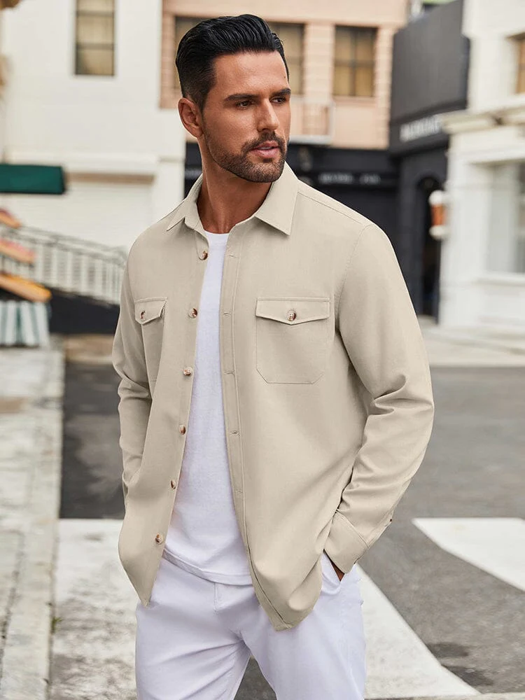 Casual Lightweight Shirt Jacket (US Only) - Image 11