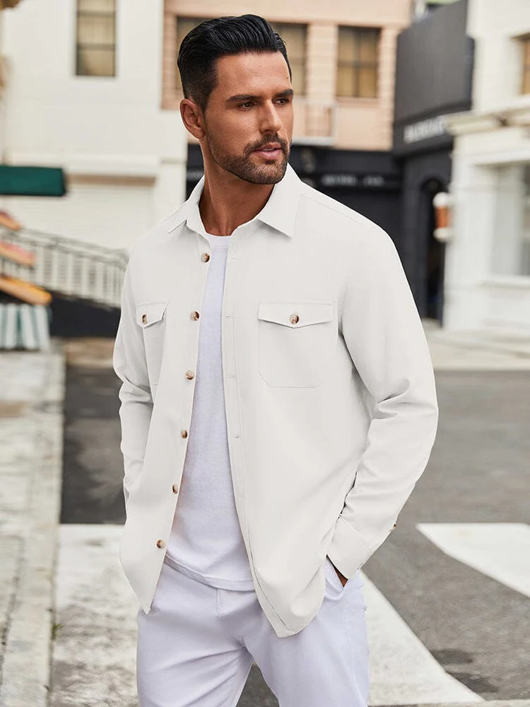 Casual Lightweight Shirt Jacket (US Only) - Image 13