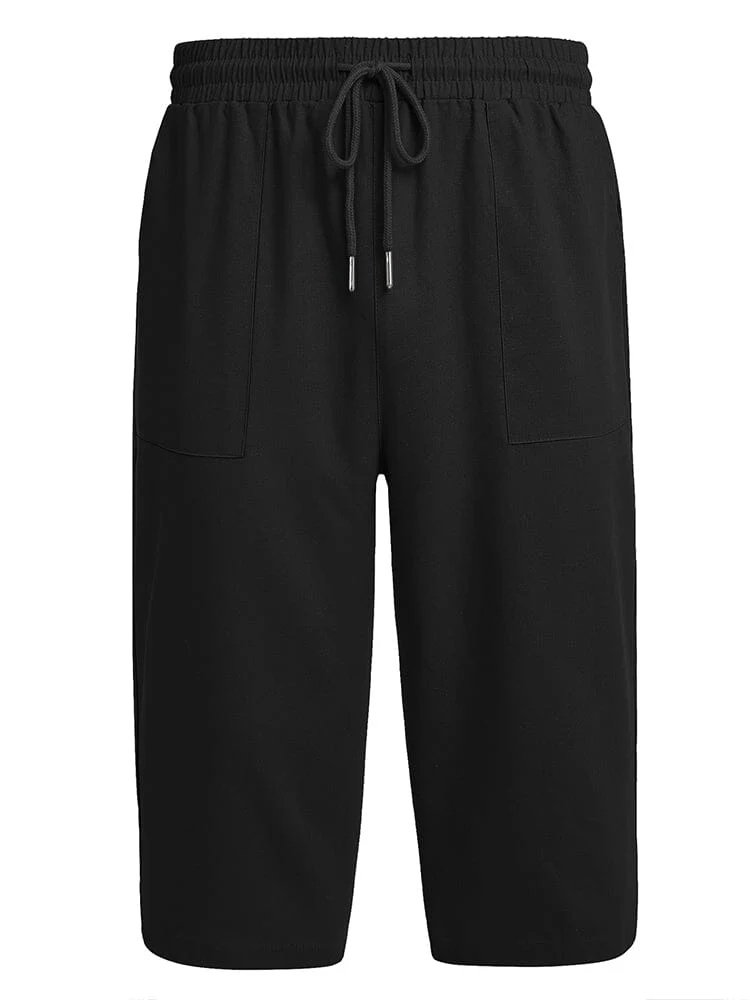 Casual Linen 3/4 Beach Yoga Shorts (US Only) - Image 12