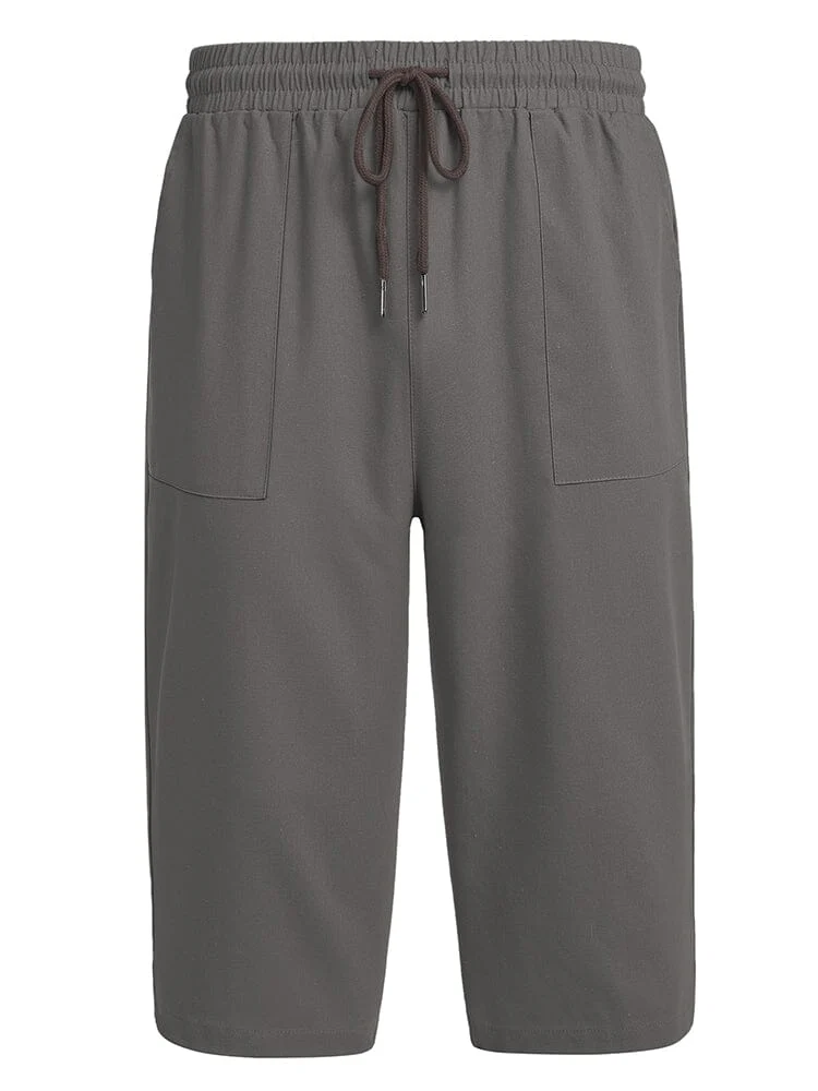 Casual Linen 3/4 Beach Yoga Shorts (US Only) - Image 16
