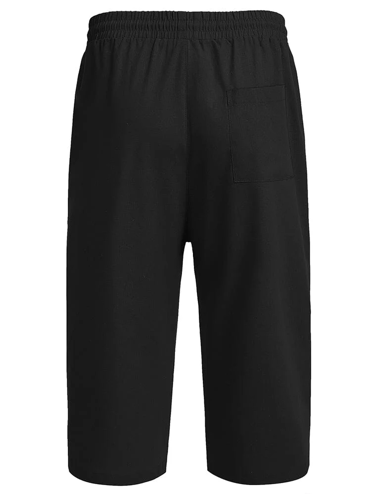 Casual Linen 3/4 Beach Yoga Shorts (US Only) - Image 17
