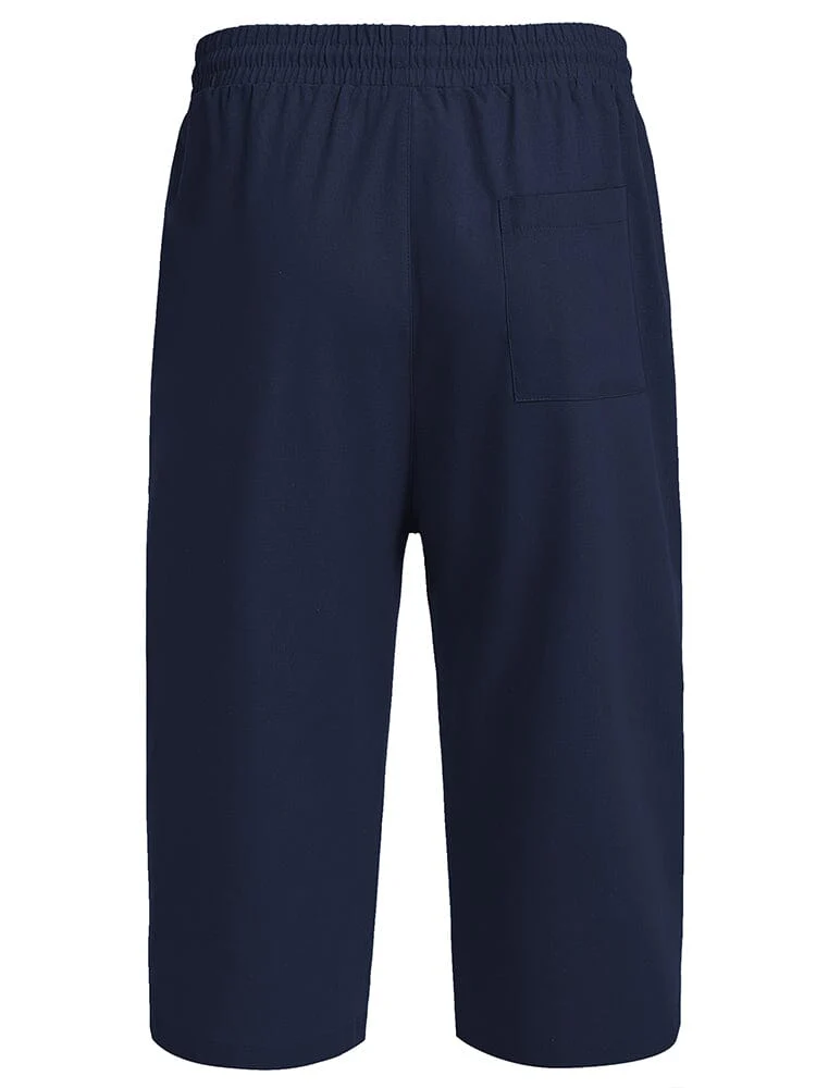 Casual Linen 3/4 Beach Yoga Shorts (US Only) - Image 18