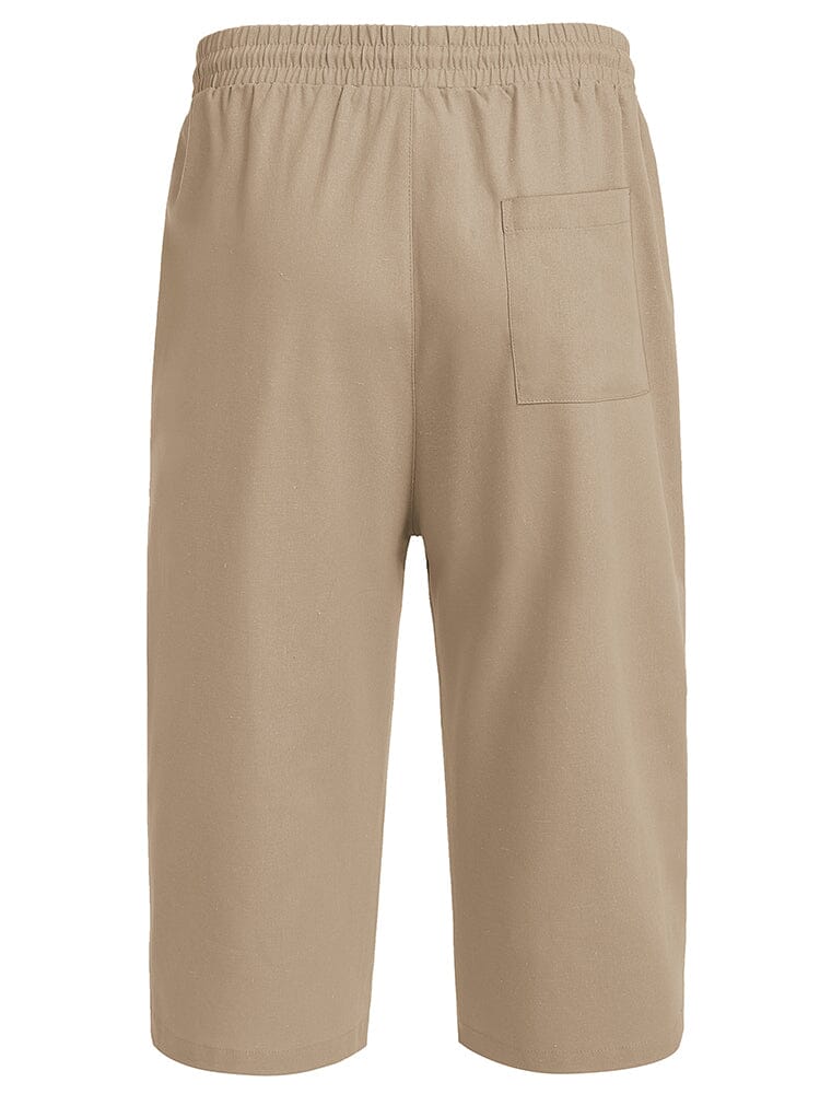 Casual Linen 3/4 Beach Yoga Shorts (US Only) - Image 19