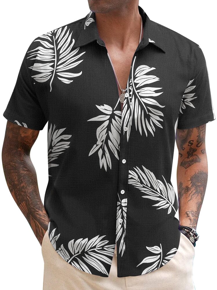 Casual Linen Blend Printed Shirt (US Only) - Image 3