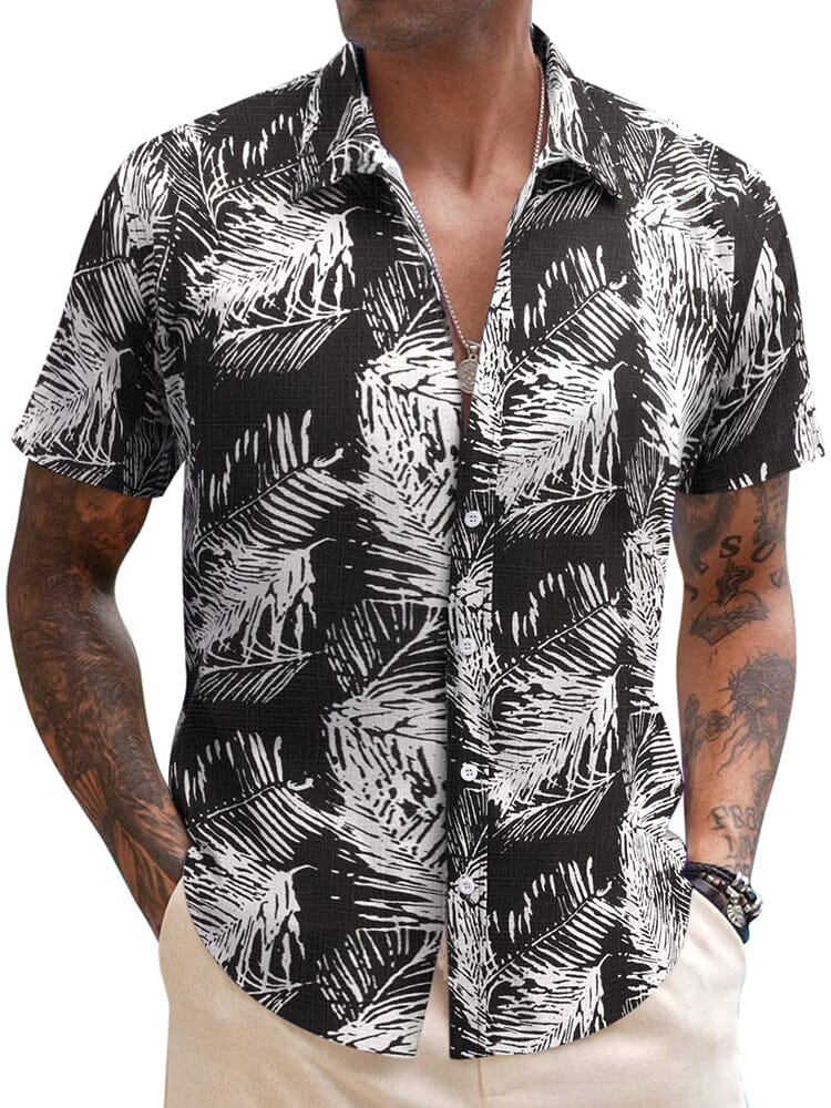 Casual Linen Blend Printed Shirt (US Only) - Image 4