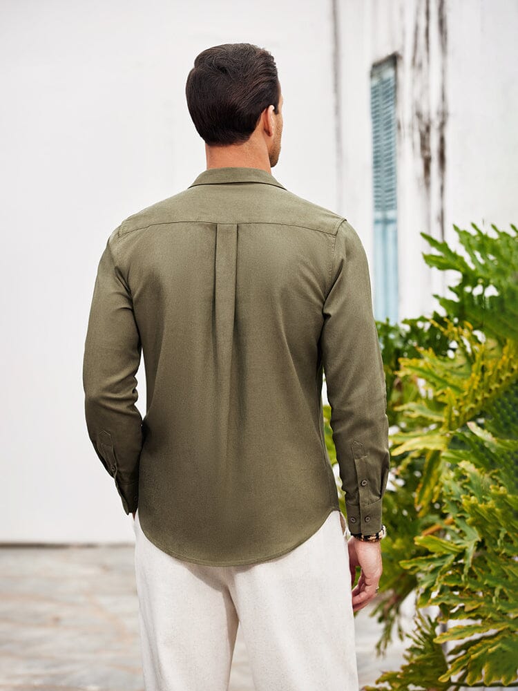 Casual Linen Blend Shirt (US Only) - Image 15
