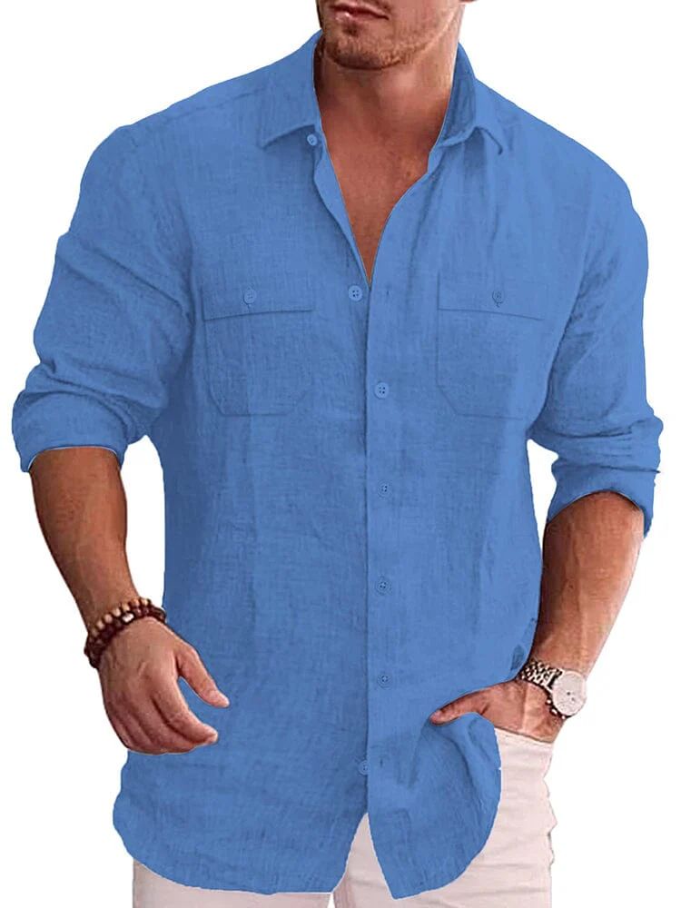 Casual Linen Blend Shirt (US Only) - Image 4