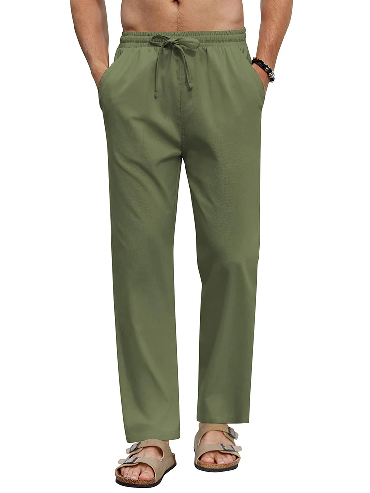 Casual Linen Blend Vacation Yoga Pants (US Only) - Image 6