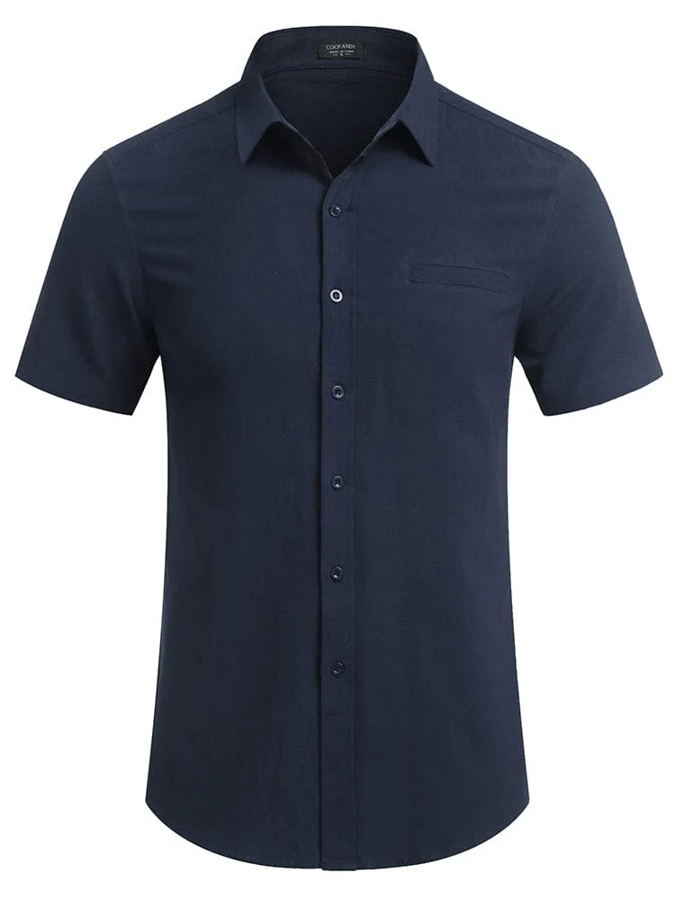 Casual Linen Button Down Shirt (US Only) - Image 10