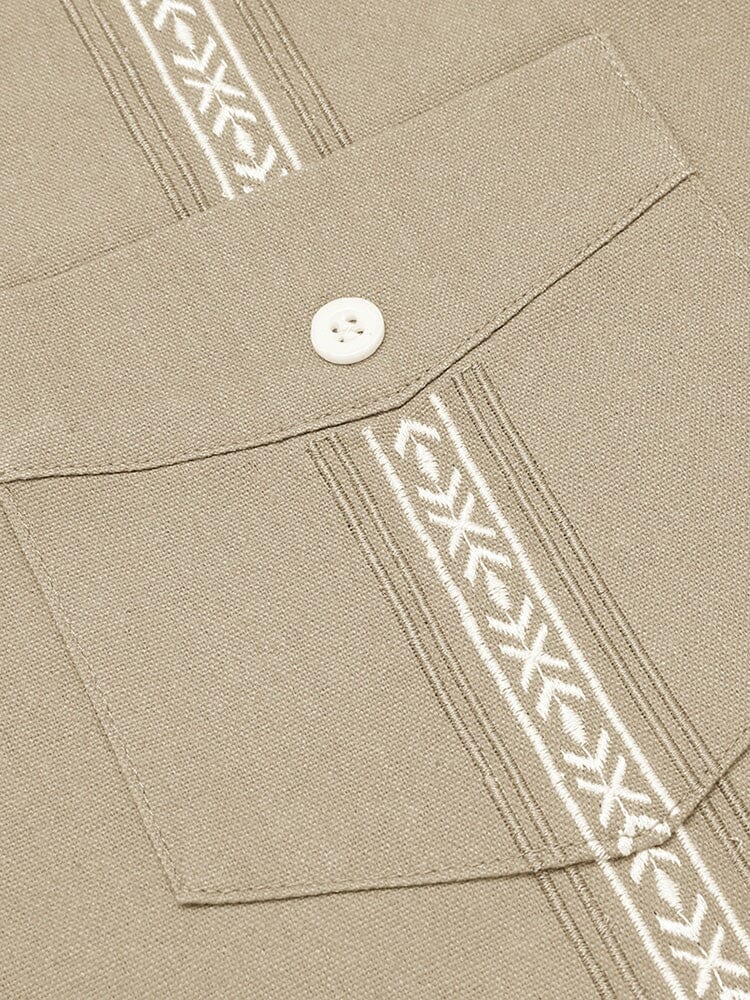 Casual Linen Cuban Shirts (US Only) - Image 18