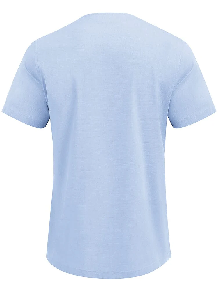 Casual Linen Style Henley Shirt (US Only) - Image 13