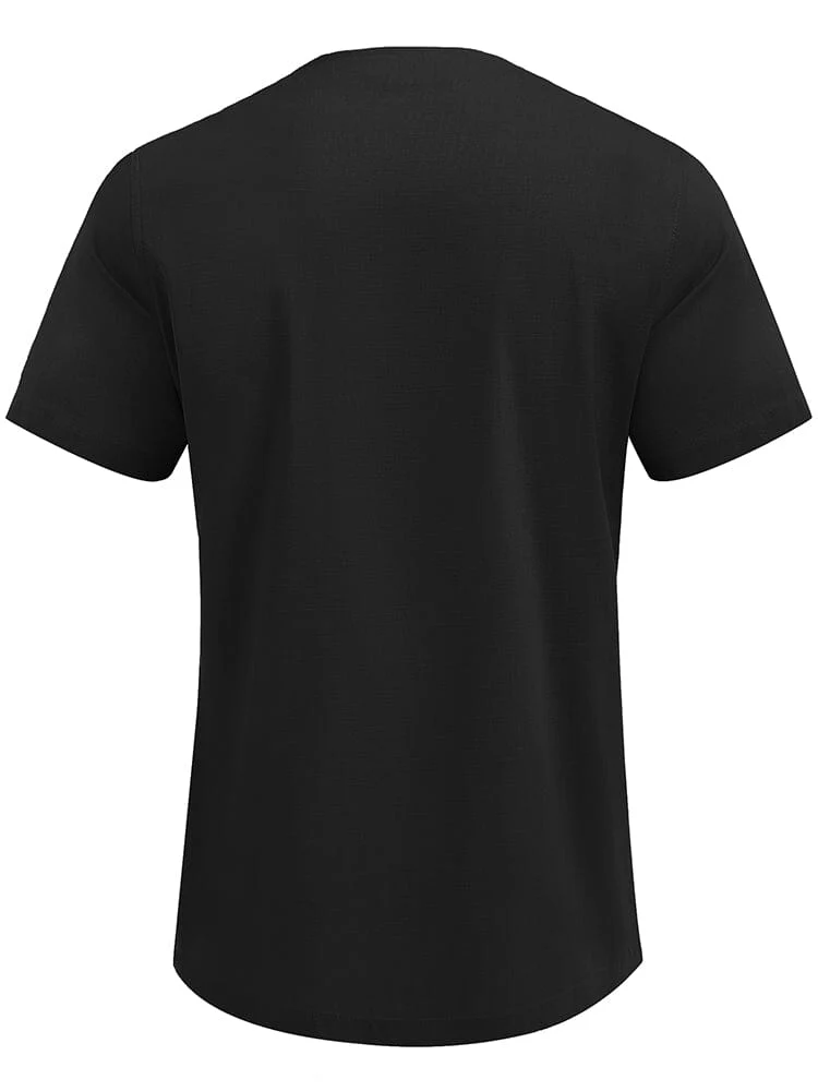 Casual Linen Style Henley Shirt (US Only) - Image 9